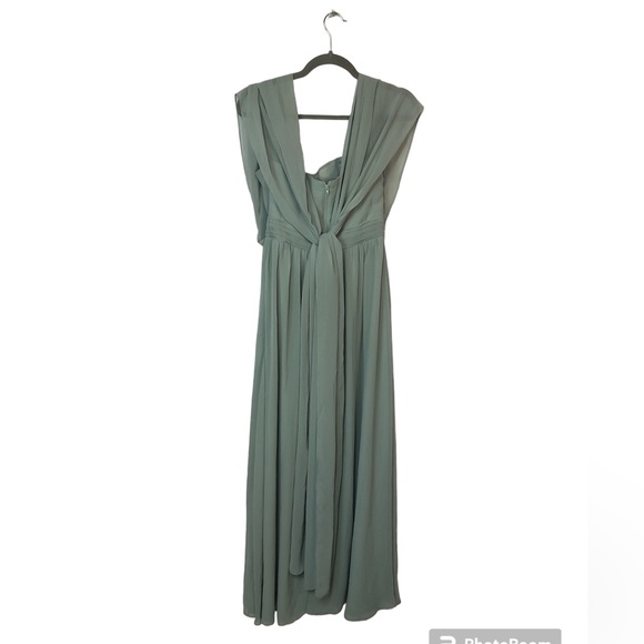 Birdy Gray Women’s Dress Formal Sage Bridal Maxi Strapless Prom - Picture 3 of 14